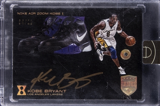 2017/18 Panini Eminence "Nike Air Zoom Kobe I" #3 Kobe Bryant Signed, Embedded Diamond Card (#04/10) – Panini-Encased
